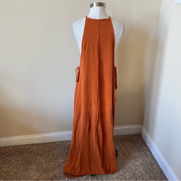 Cult Gaia Remi Knit Tie Waist Halter Maxi Dress 26130 - Picture 9 of 12